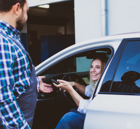 Vehicle inspection to car service